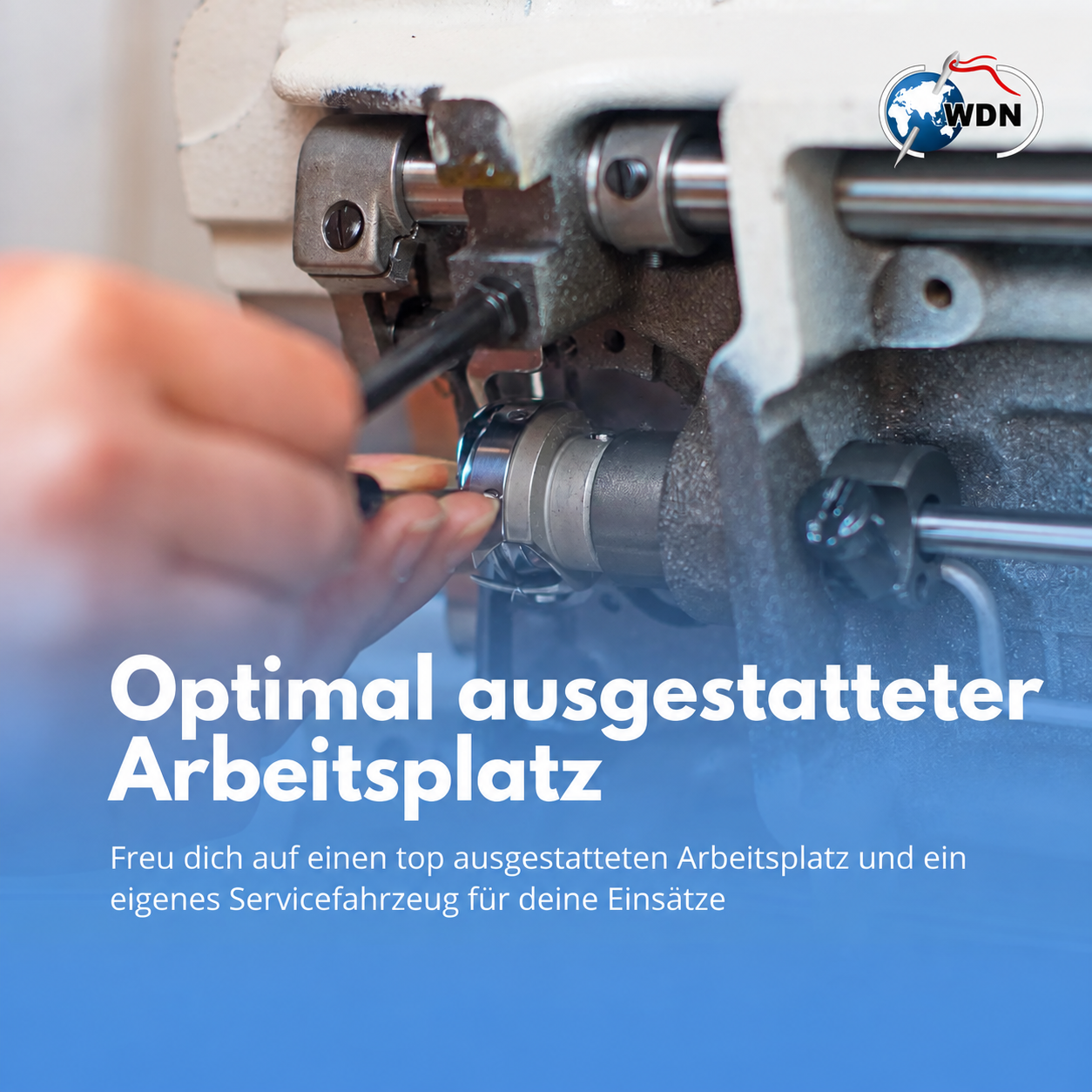 Optimal ausgestatteter Arbeitsplatz bei WDN